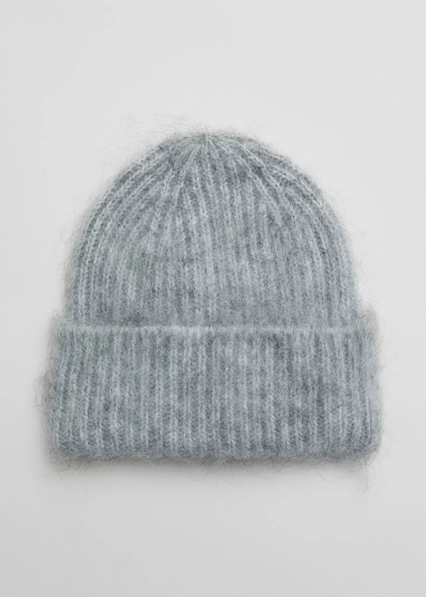 Matchende Sett*& Other Stories Beanie Med Borstet Mohair-Blanding Gra