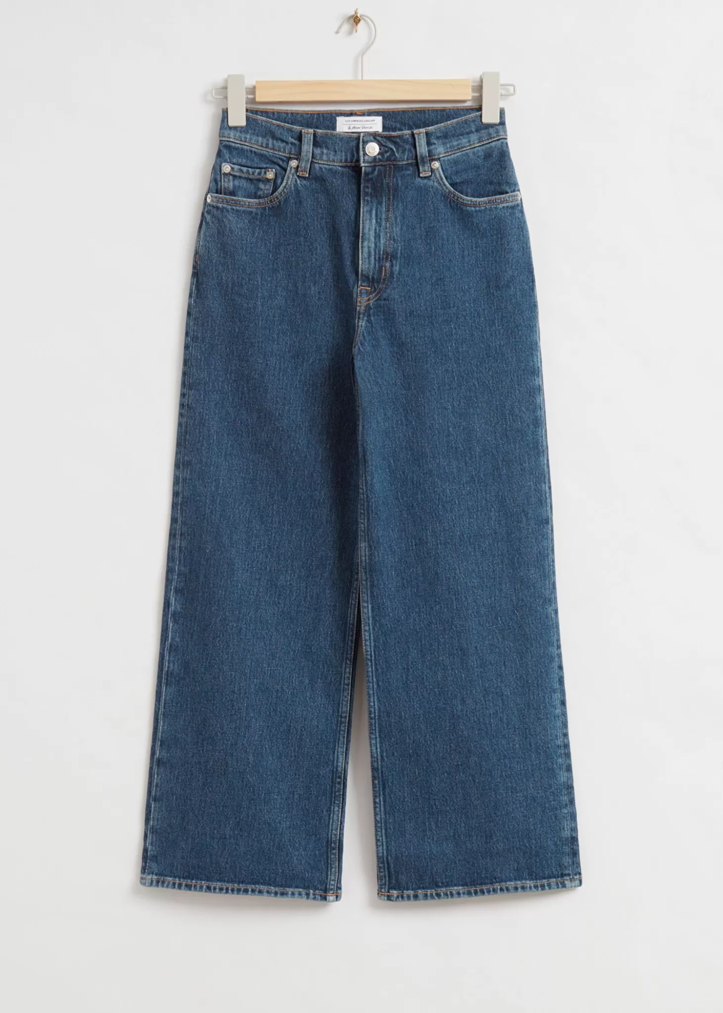 Jeans*& Other Stories Bred Cropped Jeans Middels Stovete Bla