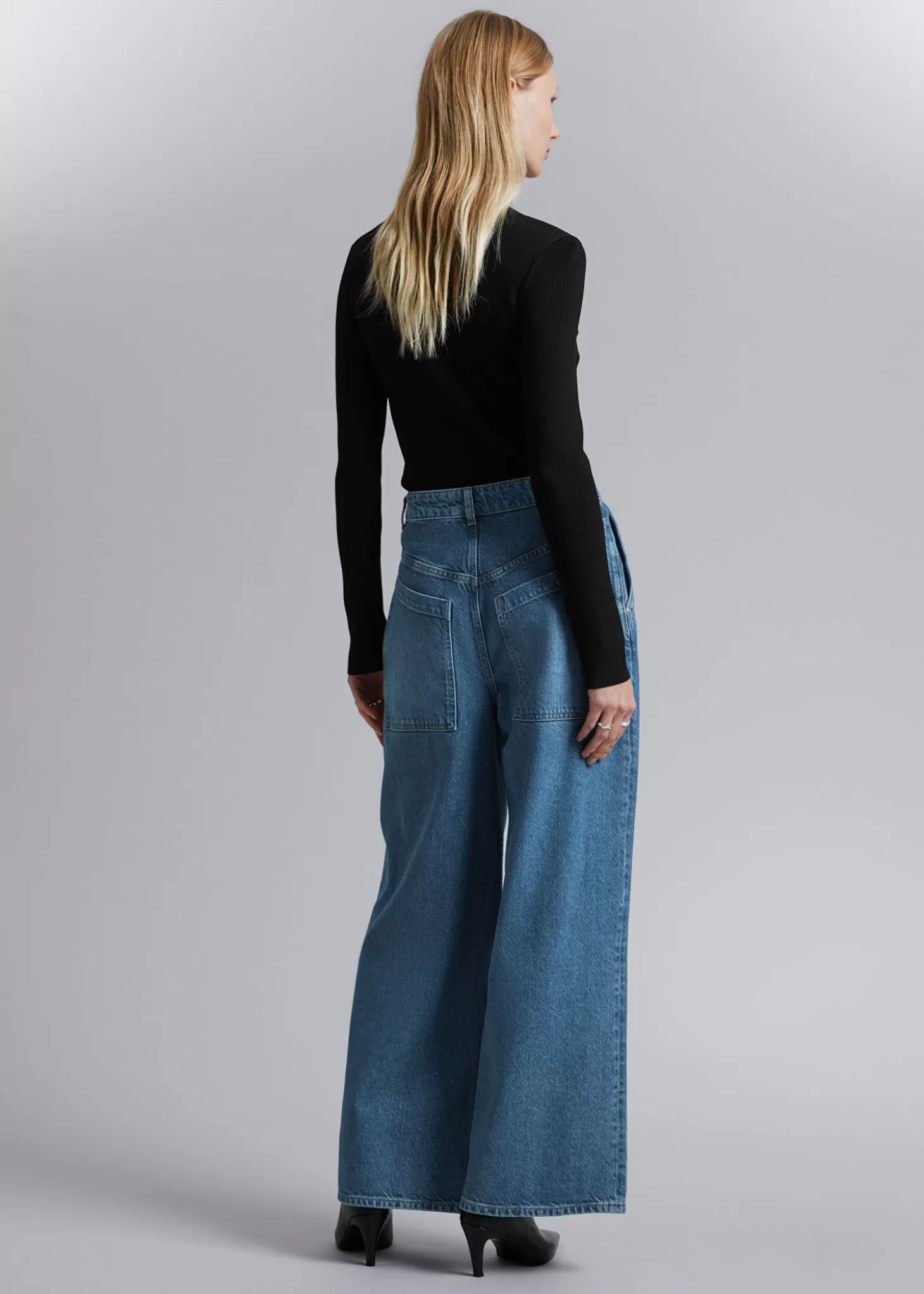 Denim*& Other Stories Brede Baggy Jeans Mellombla