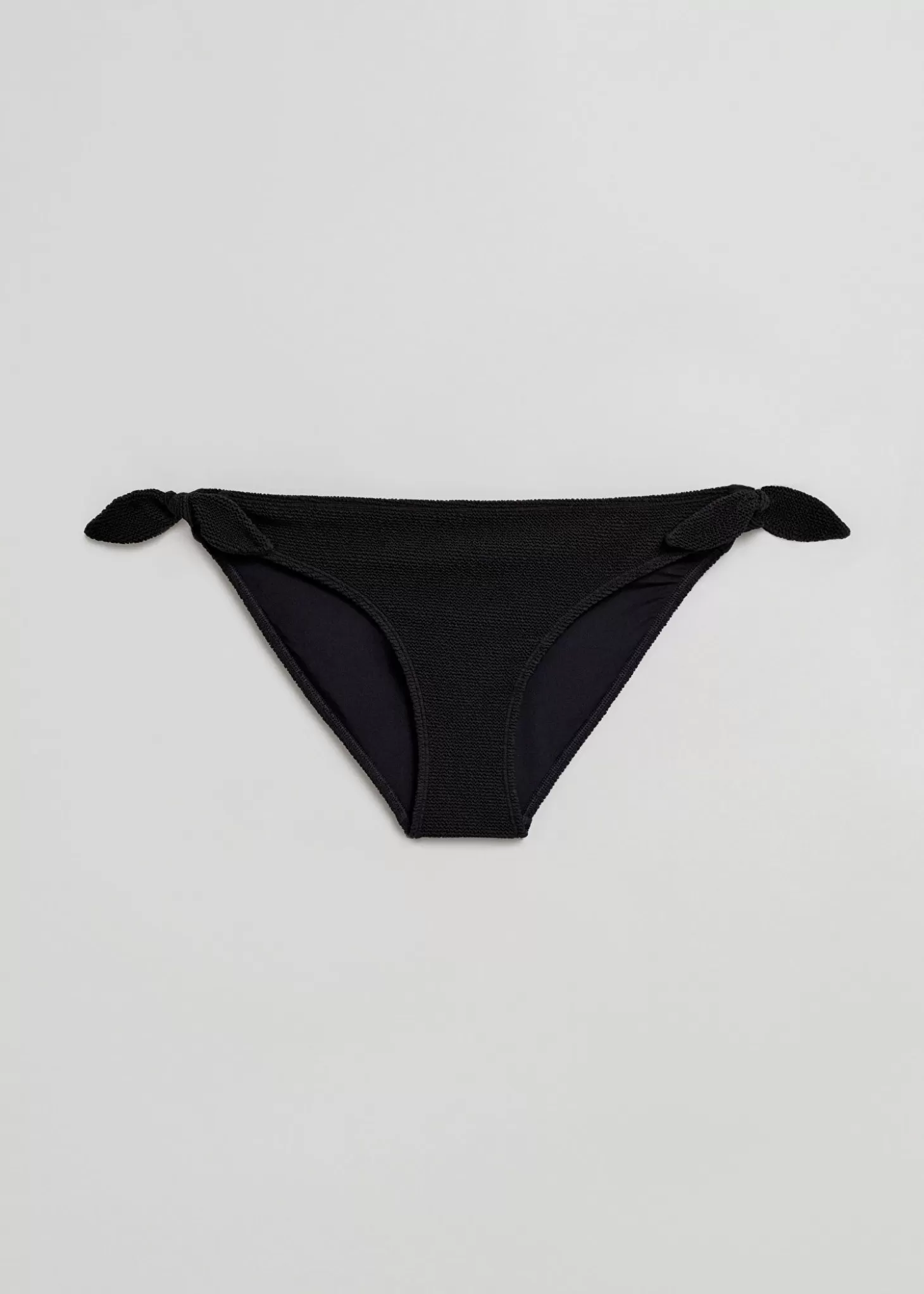 Bikinier*& Other Stories Crepe Knot Tie Bikinitruse Svart