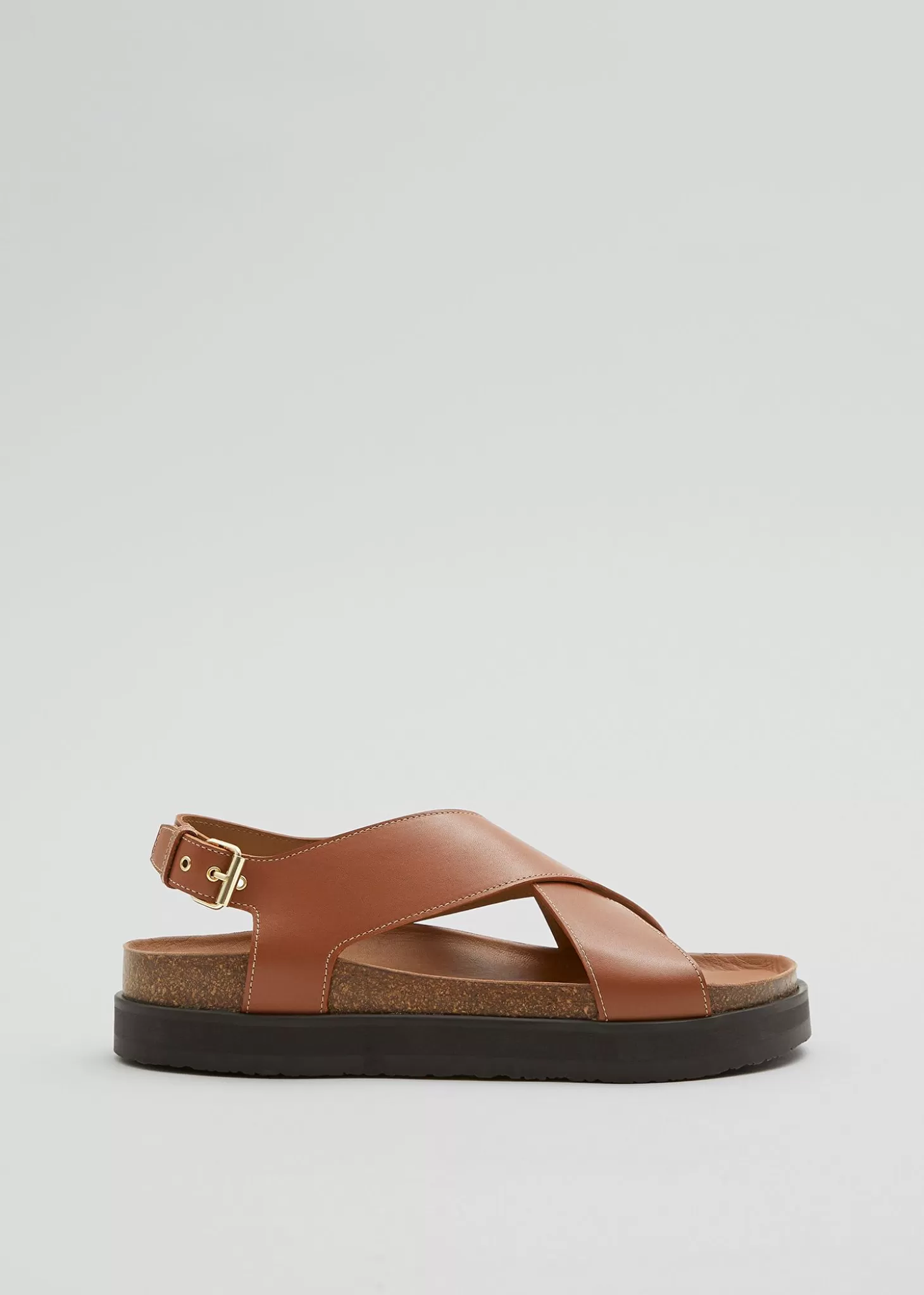 Flate Sandaler*& Other Stories Criss-Cross Skinnsandaler Cognac