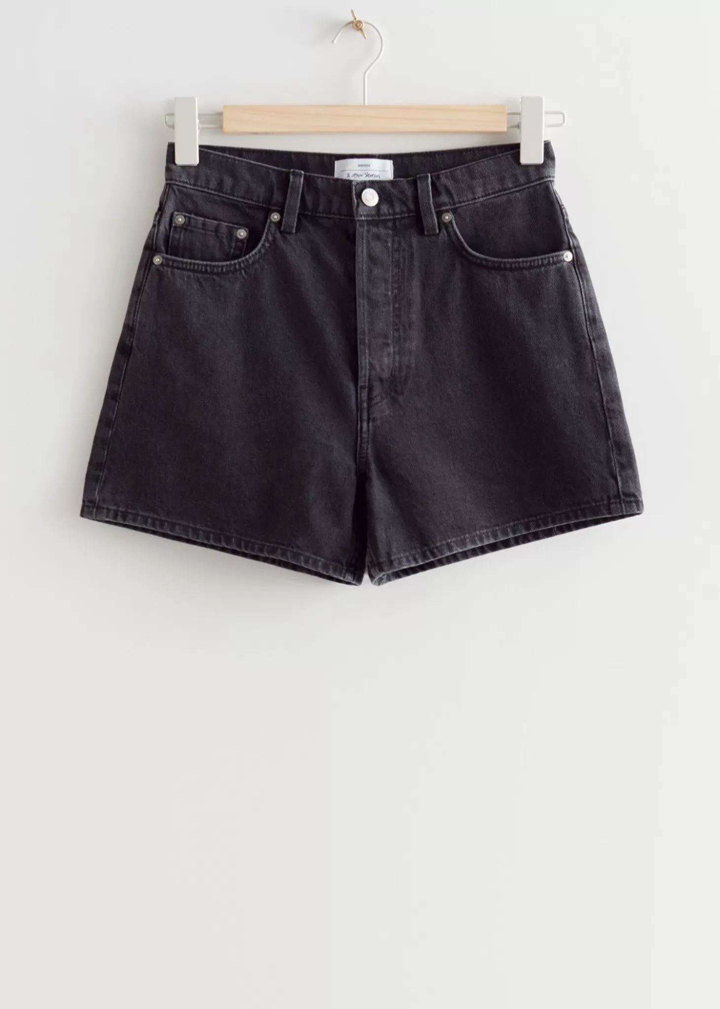 Jeans*& Other Stories Denimshorts Med Hoy Midje Svart