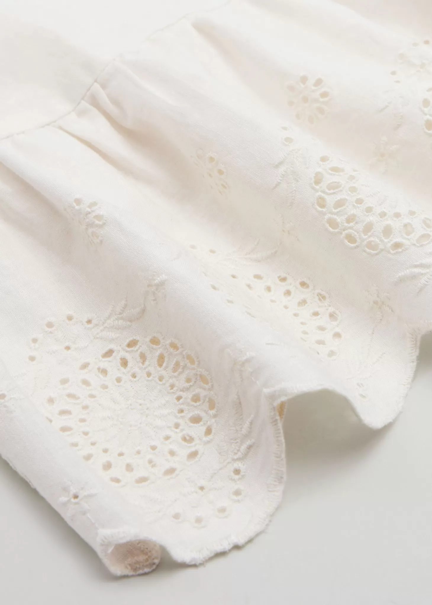 Topper*& Other Stories Ermelos Broderie Anglaise Topp Elfenbein