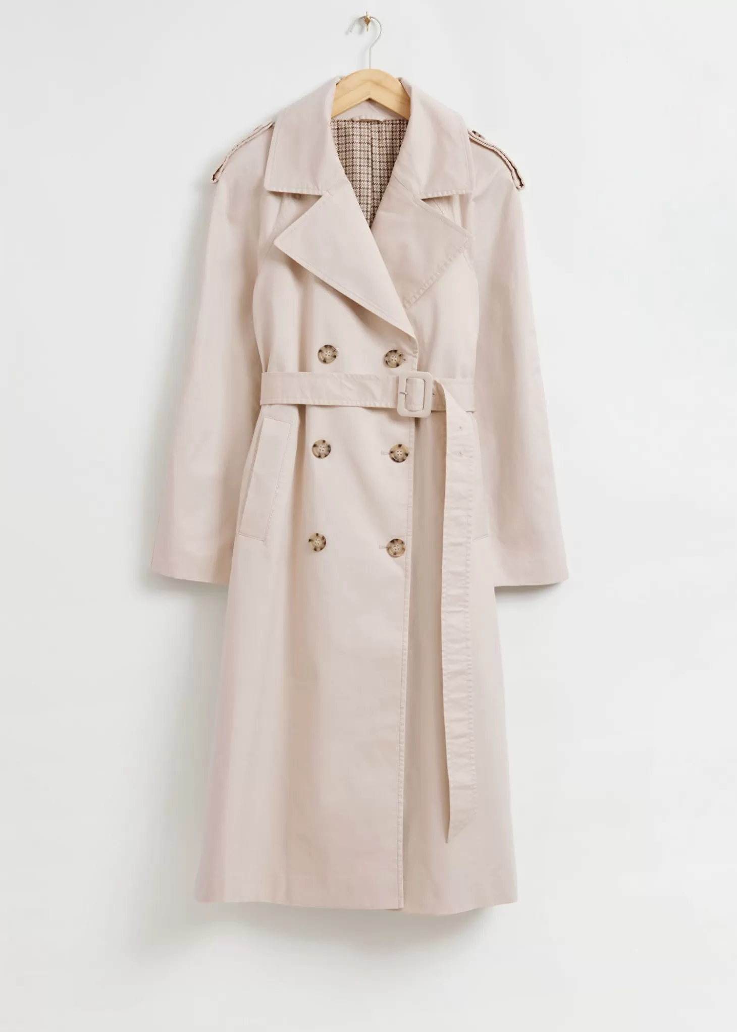 Jakker Og Jakker*& Other Stories Klassisk Avslappet Trenchcoat Beige