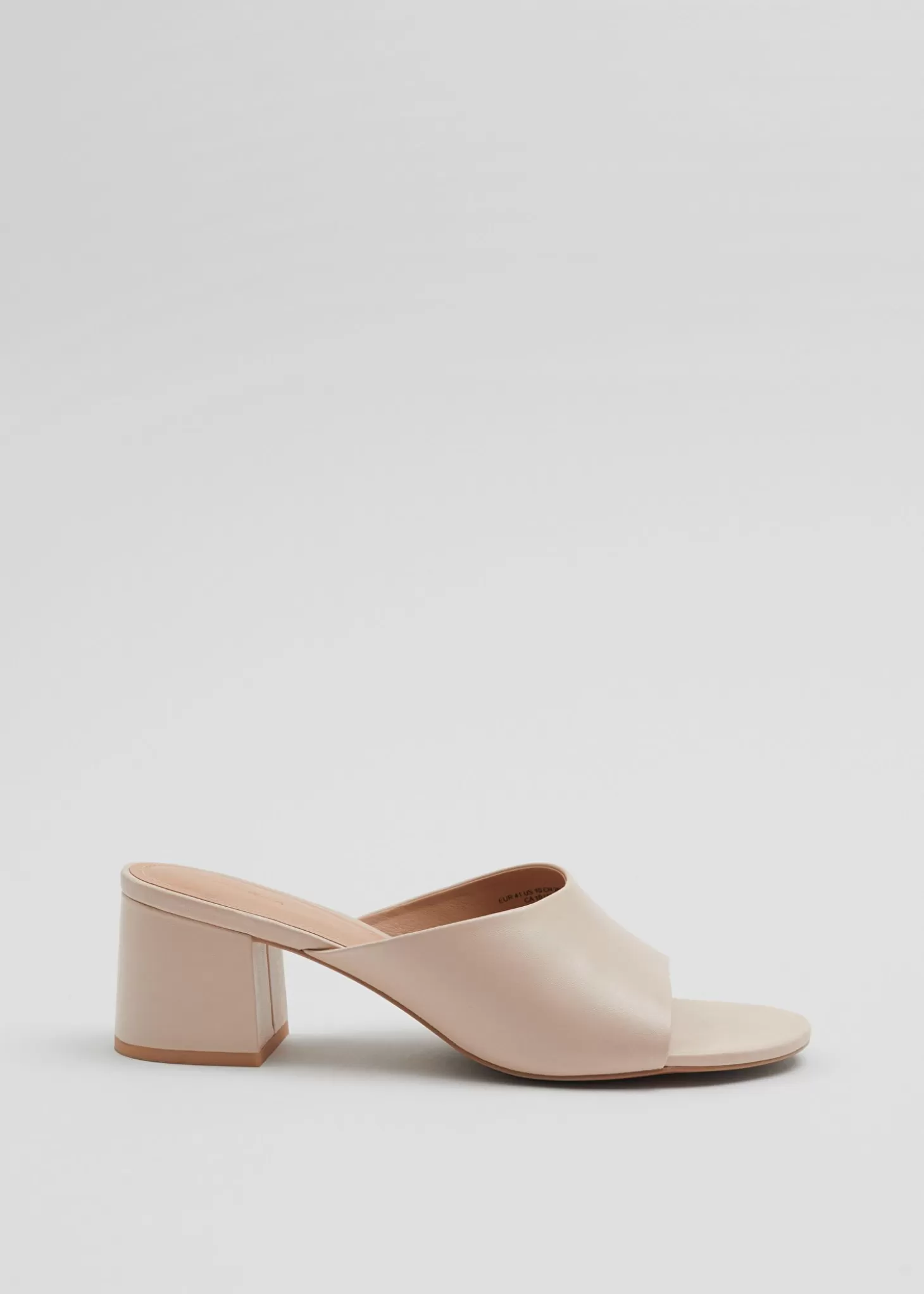 Sandaler Med Hael*& Other Stories Klassiske Skinnmuler Beige