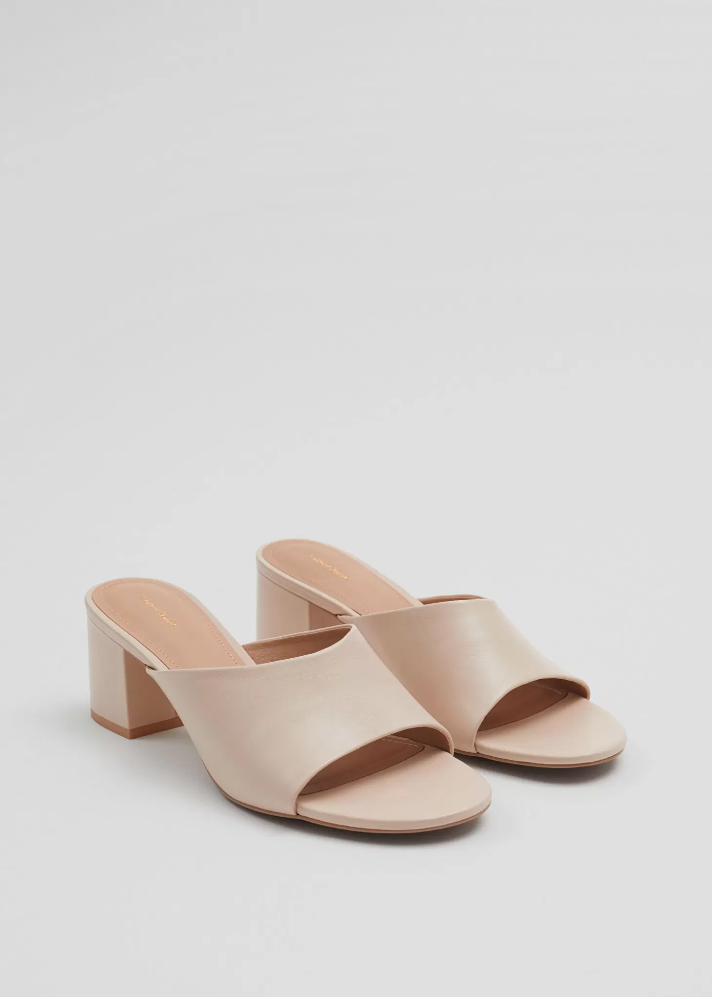 Sandaler Med Hael*& Other Stories Klassiske Skinnmuler Beige