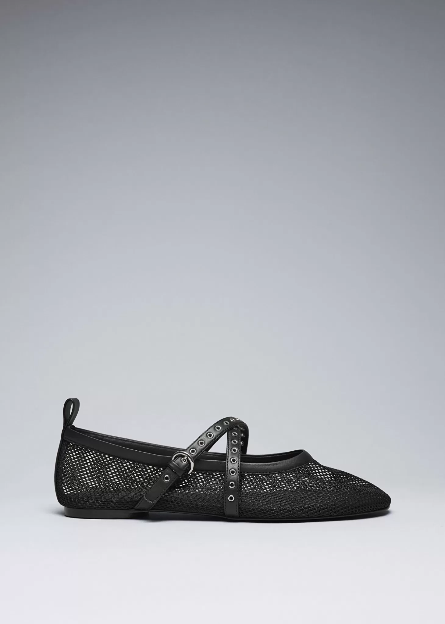 Leiligheter*& Other Stories Mesh Ballet Flats Svart