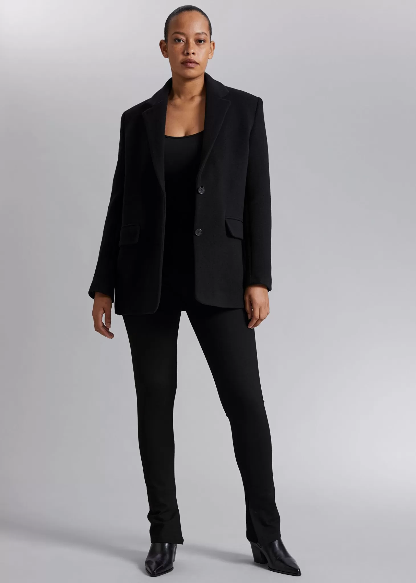 Blazere*& Other Stories Oversized Blazer Svart