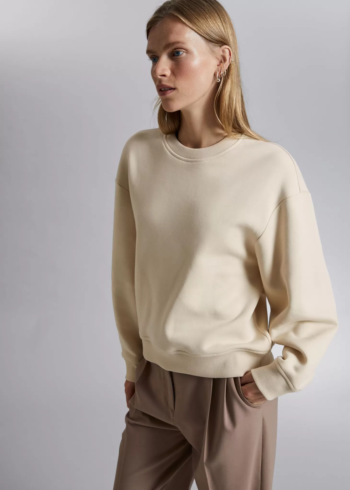 Topper*& Other Stories Oversized Genser Lys Beige