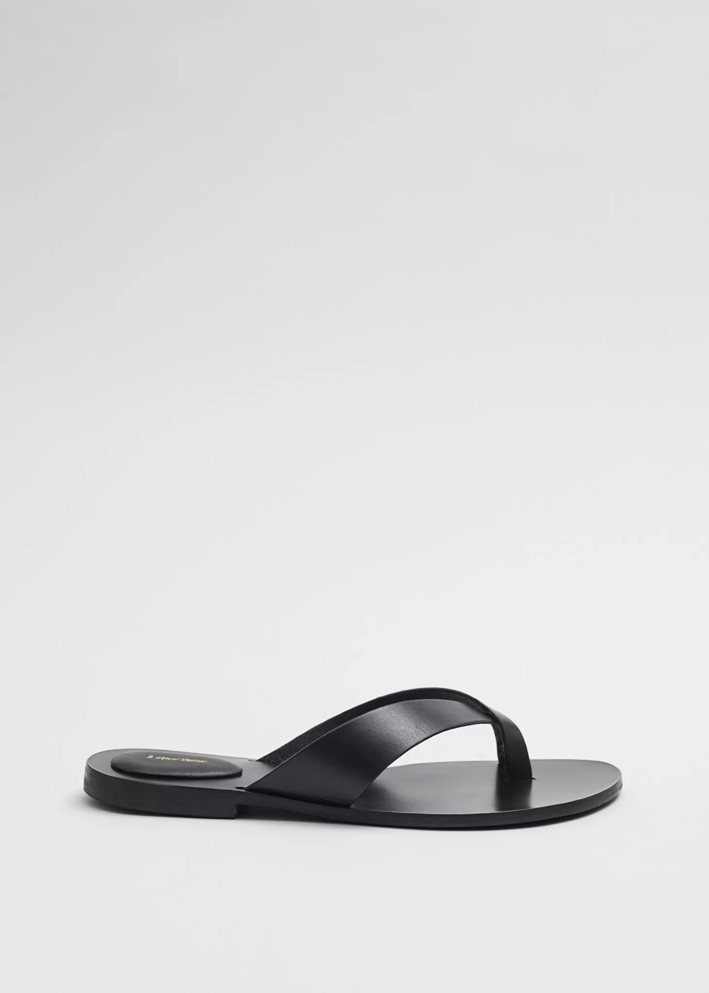 Flate Sandaler*& Other Stories Sandal I Skinn Svart