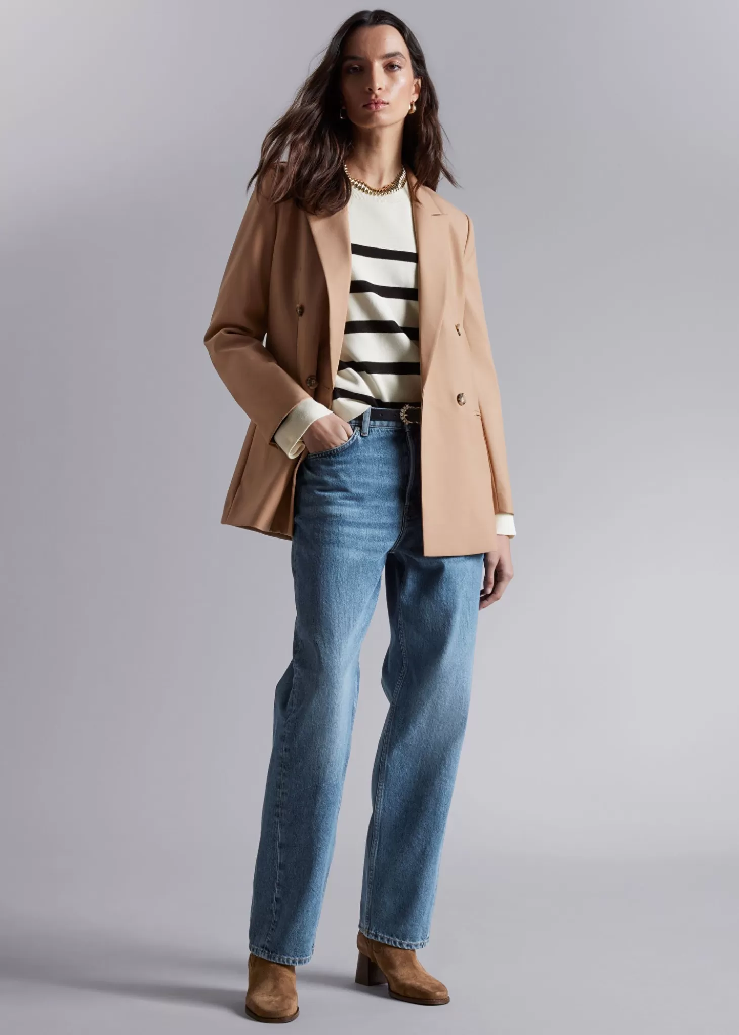 Blazere*& Other Stories Skreddersydd Blazer Stovet Beige