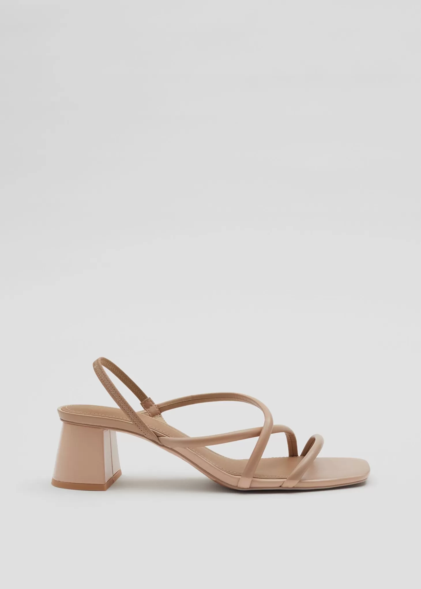 Sandaler Med Hael*& Other Stories Strappy Blokkhaelsandaler Beige