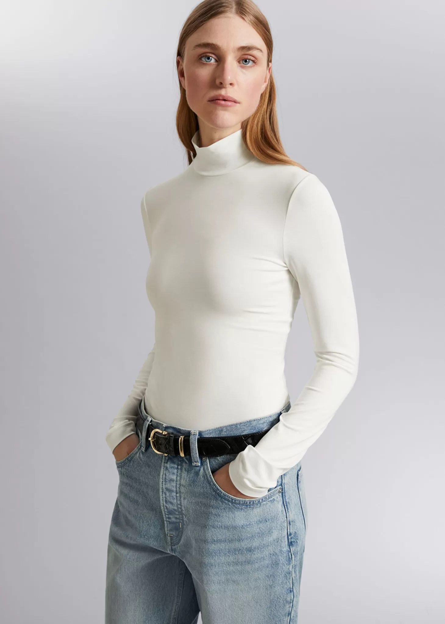 Topper*& Other Stories Topp Med Turtleneck Krem